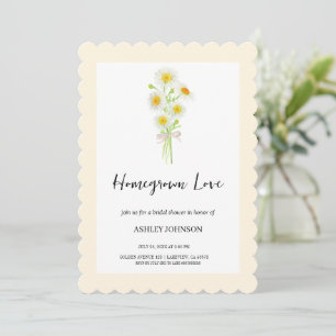 SPRING Chamomile Simple Bridal Shower Invitation