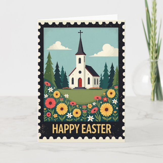 Spring Chapel Easter Scene Card (Front)