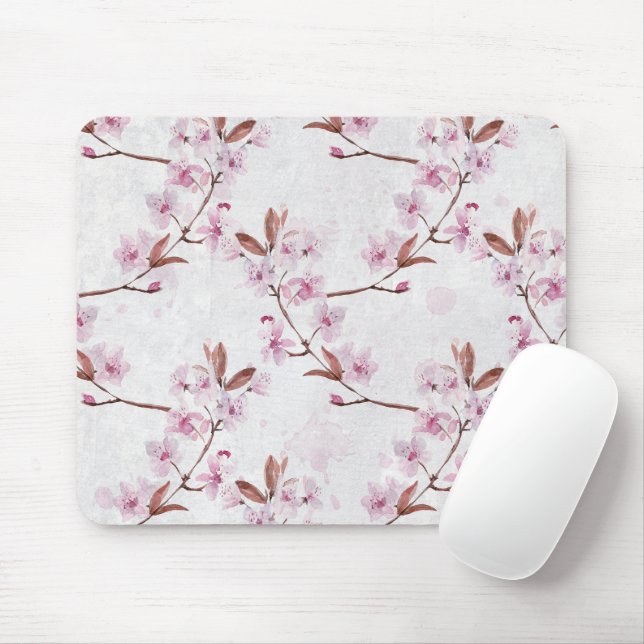 Spring Cherry Blossom Branches   Mouse Mat (With Mouse)