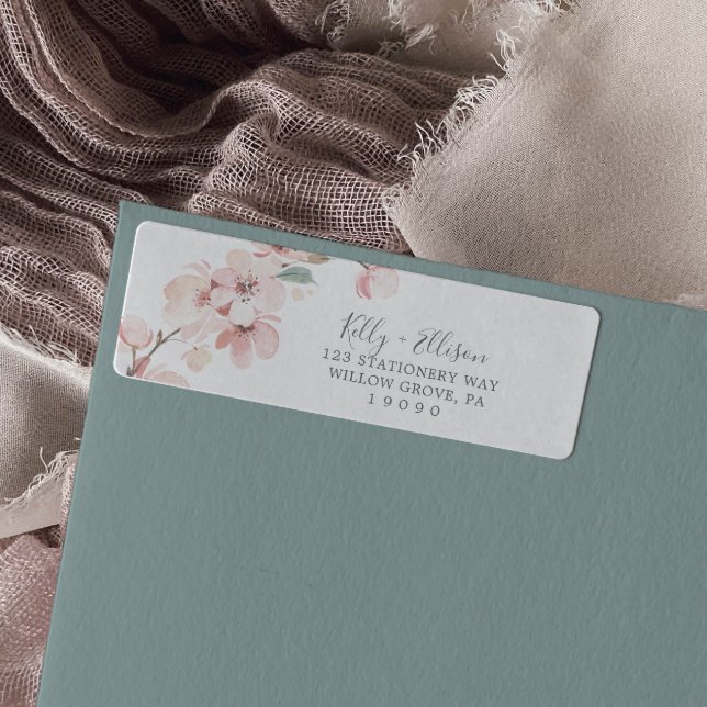 Spring Cherry Blossom Return Address Label (Creator Uploaded)