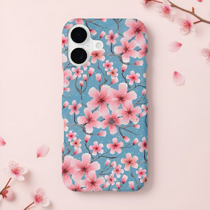 Spring Cherry Blossoms blue 