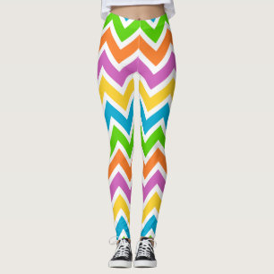 spring chevron leggings