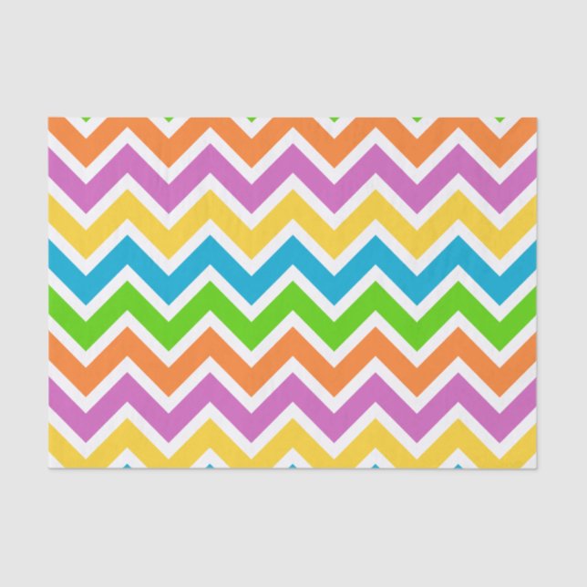 spring chevron tissue paper (Front)