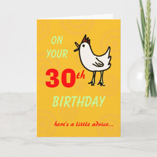 Spring Chicken Template Birthday Card