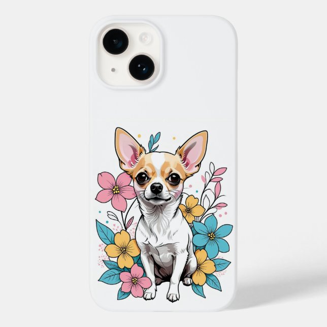 Spring Chihuahua Case-Mate iPhone Case (Back)