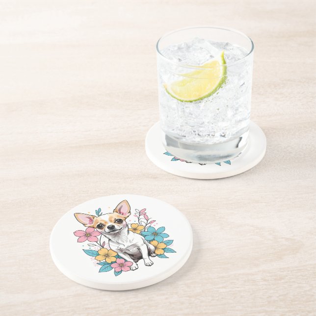 Spring Chihuahua Coaster (Side)