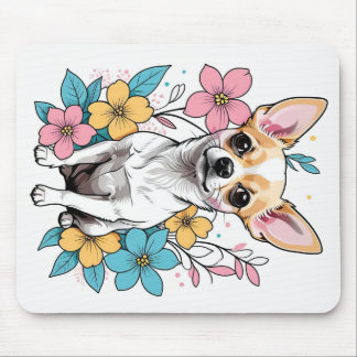 Spring Chihuahua Mouse Mat