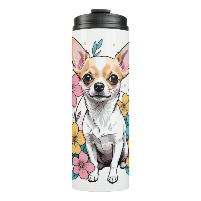 Spring Chihuahua Thermal Tumbler (Front)