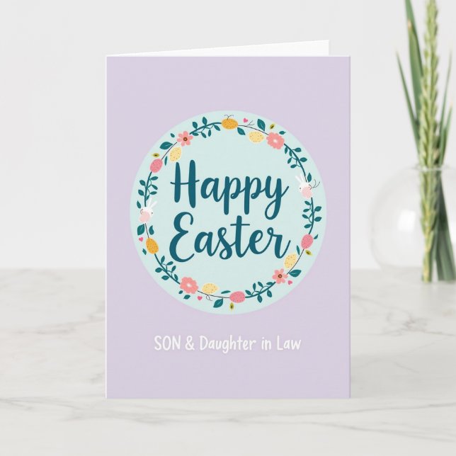 Spring Circle Wishes Card (Front)