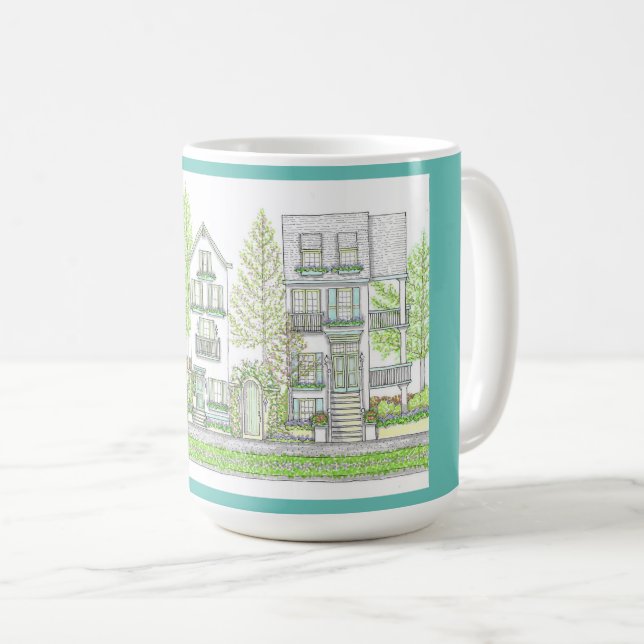 Spring City 15oz Mug Mint (Front Right)