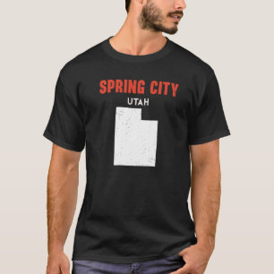 Spring City Utah USA State America Travel Utahan T-Shirt