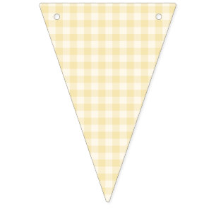 Spring Classic Gingham Buttercream Bunting