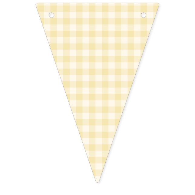 Spring Classic Gingham | Buttercream Bunting (First Flag)