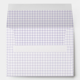 Spring Classic Gingham | Dusty Lavender Envelope