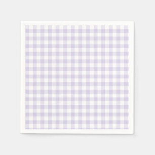 Spring Classic Gingham Dusty Lavender Napkin
