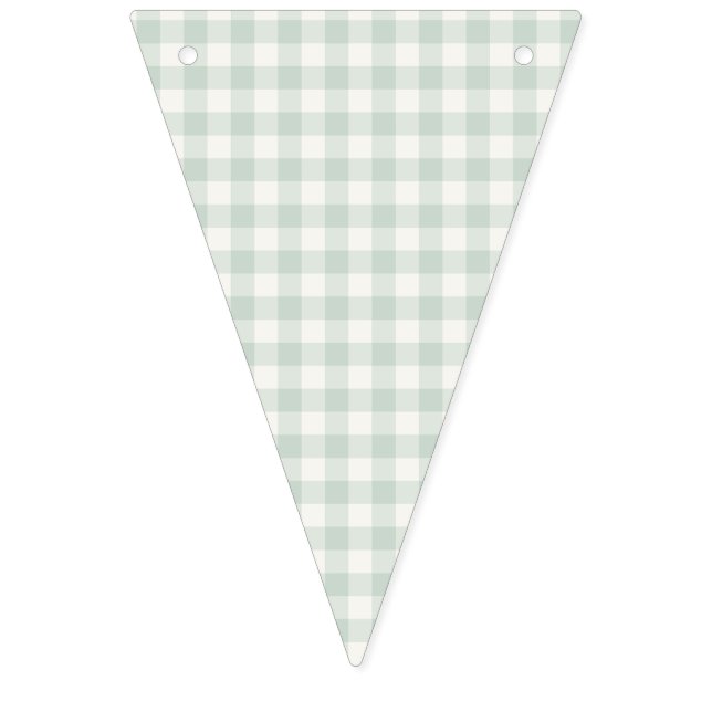 Spring Classic Gingham | Muted Sage Bunting (First Flag)