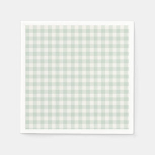 Spring Classic Gingham Muted Sage Napkin
