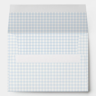 Spring Classic Gingham | Powder Blue Envelope