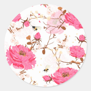 spring classic round sticker