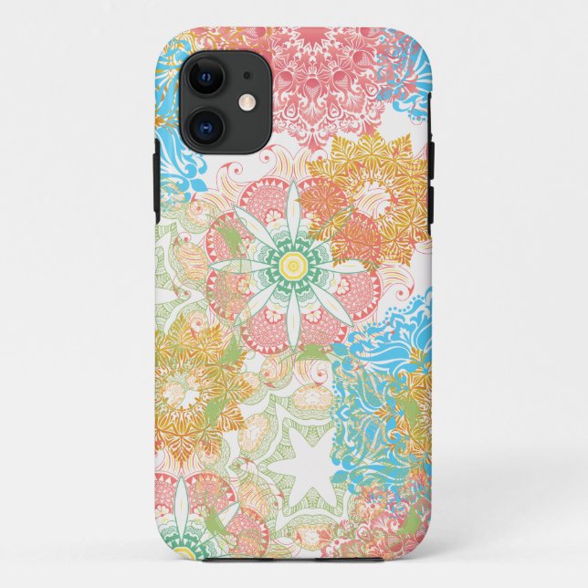 Spring Colour Flowers Iphone 11 Case (Back)