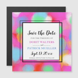 Spring Colour Save the Date invitations