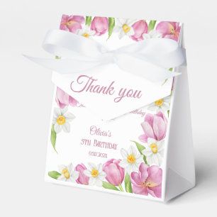 Spring Colourful Flower Kids Birthday Favour Box