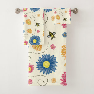Spring Colours Bath Towel Set