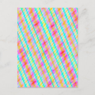 Spring Colours Multi Thread Digital Art Postcard