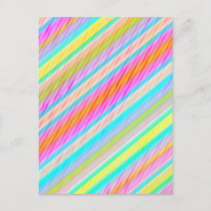 Spring Colours Multi Thread Digital Art Postcard 2