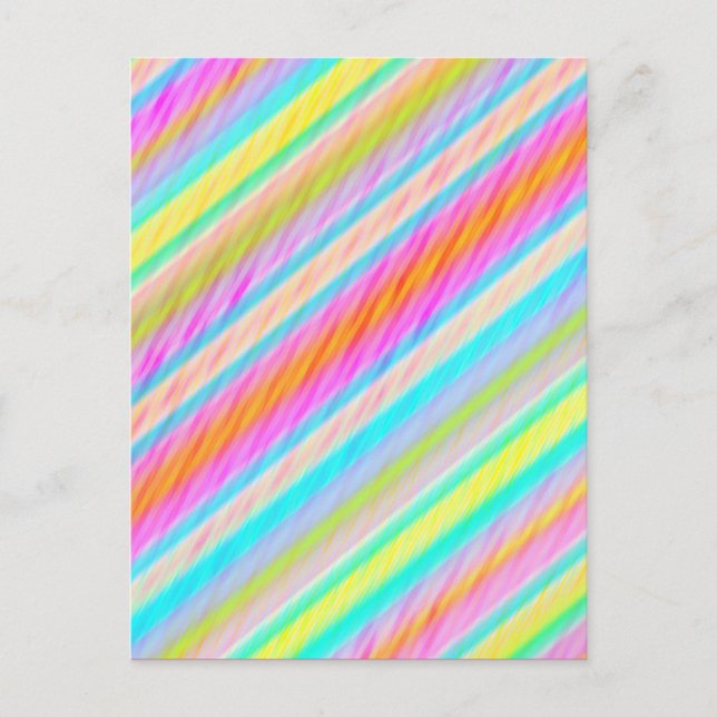 Spring Colours Multi Thread Digital Art Postcard 2 (Front)
