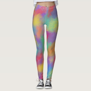 Spring Colours Painted Splash Leggings