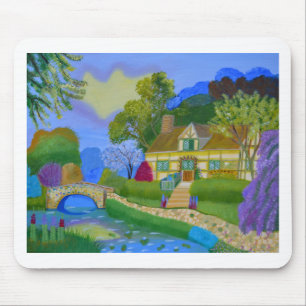 Spring Cottage Mouse Mat