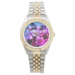 Spring Crabapple Blossoms Abstract Personalised  Watch