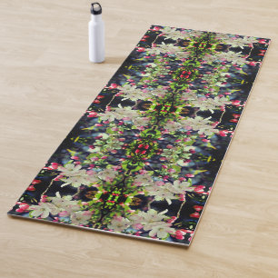 Spring Crabapple Blossoms Abstract Yoga Mat