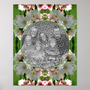 Spring Crabapple Blossoms Frame Add Your Photo Poster