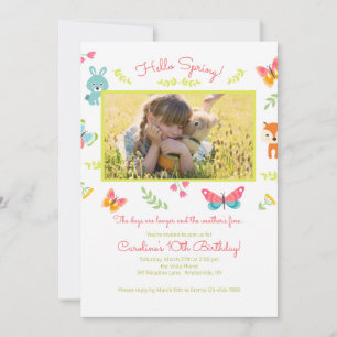Spring Critters Invitation