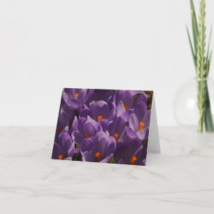 Spring Crocus Thank You Card