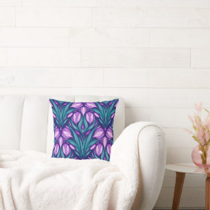 Spring crocuses cushion