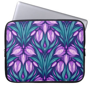 Spring crocuses laptop sleeve