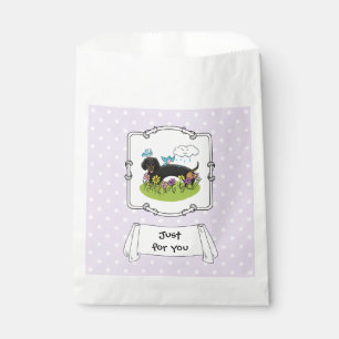 Spring Dachshund Dog Dachsie (black and tan) Cute Favour Bags
