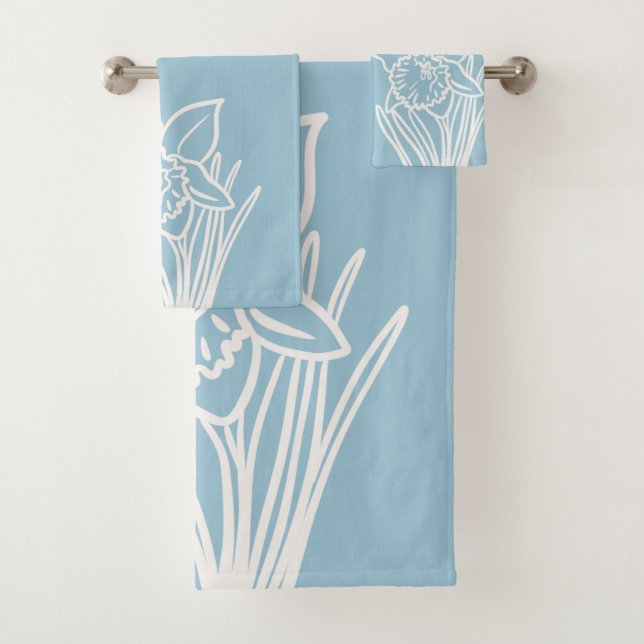 Spring Daffodil  Bath Towel Set (Insitu)