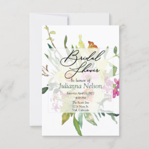 Spring daffodil bouquet  invitation