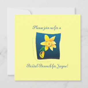 Spring Daffodil bridal shower Invitation