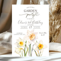 Spring Daffodil Garden Birthday Party