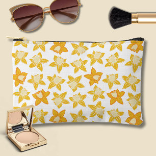 Spring Daffodil pattern Accessory Pouch