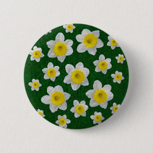 Spring Daffodils 6 Cm Round Badge