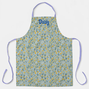 Spring daffodils and bees themed editable Apron