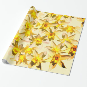 Spring Daffodils Blossoms Photo Gift Paper