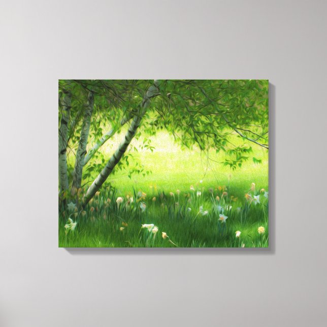 Spring Daffodils Canvas Print (Front)