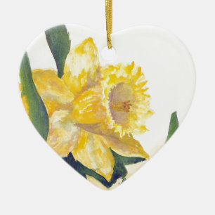 Spring Daffodils Ceramic Tree Decoration